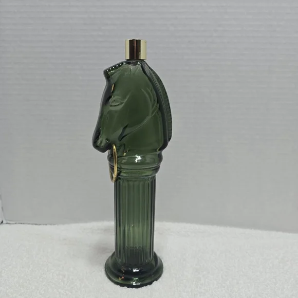 Men's Avon Green Pony Post Decanter After Shave Lotion One Size empty - Picture 2 of 6